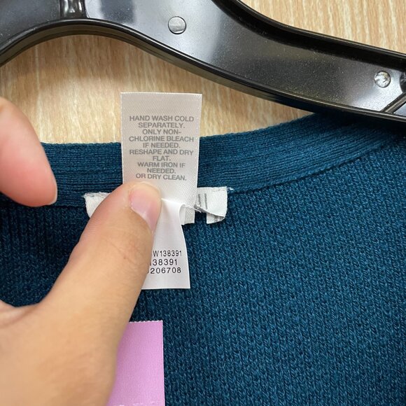 J. Jill Teal Blue Sweater Size Large - Picture 4 of 5